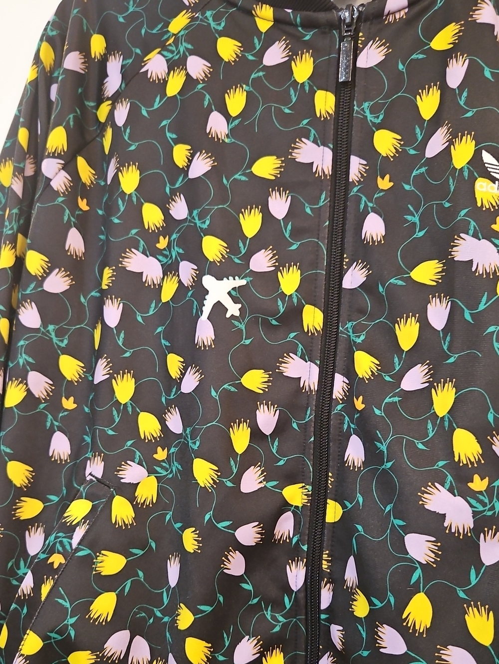 Adidas Floral Zip-Up Jacket - Picture 2 of 13